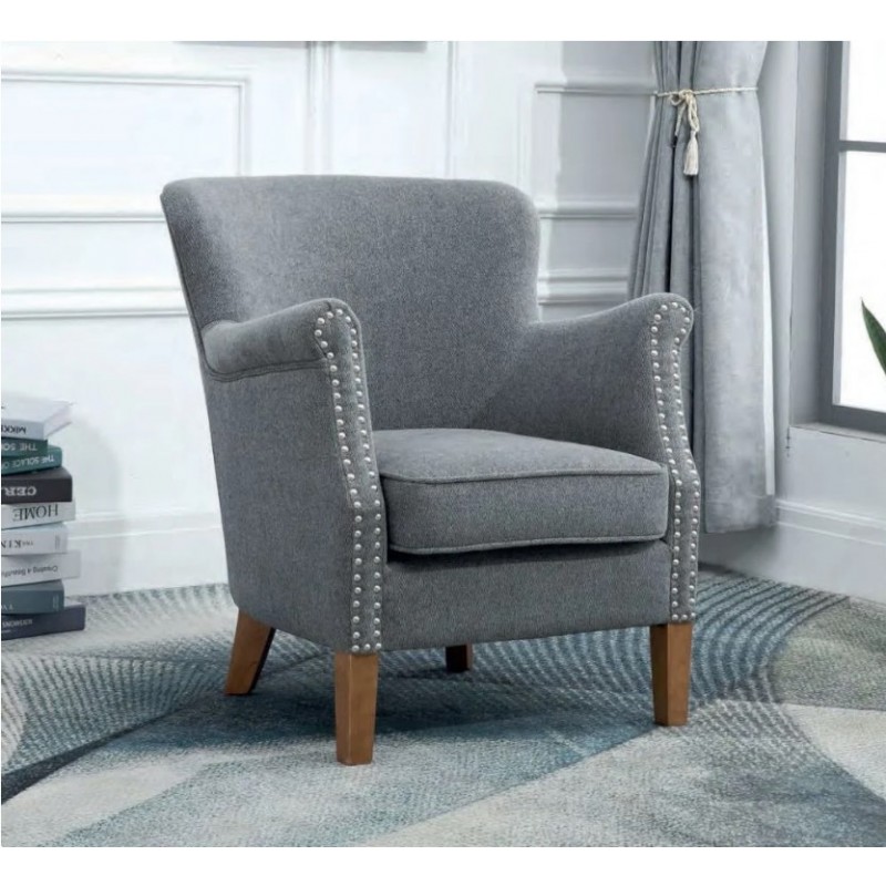 AM Dakota Armchair Dark Grey